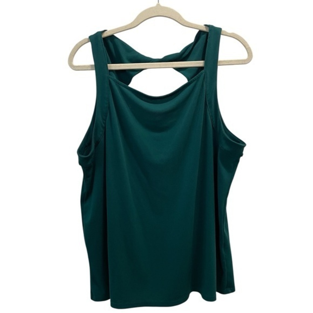 Banana Republic Green Sleeveless Cut-Out Tank Top